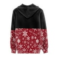 thumbnail image 4 of Suhoaziia Thin Zip Up Hoodies for Women Size S Christmas Snowflake Pattern Jackets Casual Daily Life Durable Drawstring Long Sleeve Sweatshirt, 4 of 6