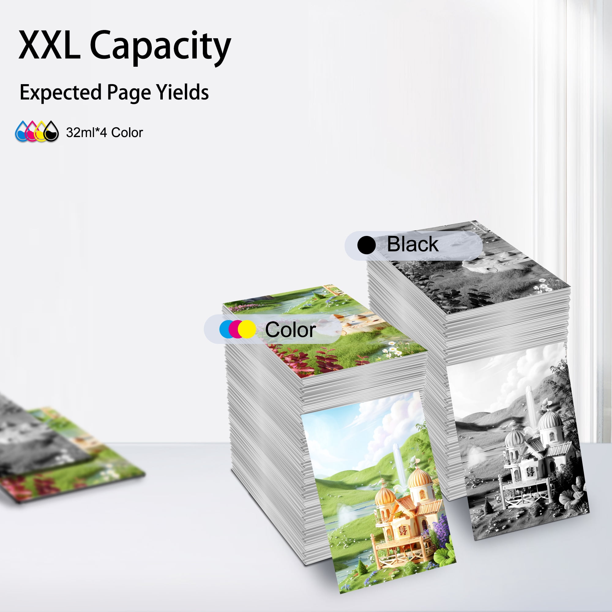 SP01 SP-1 SP1 Sublimation Ink Cartridge Compatible for Brother Sublimation Ink SP-1 Sublimation Printer (4-Pack)