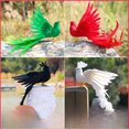 thumbnail image 1 of Pájaro de cola larga con plumas artificiales, pájaro fénix colorido, hermoso accesorio de fotografía para decoración, manualidades para el hogar y la sala de estar, 1 of 5
