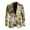 Camo Print, variant on Hunting Camo Tree Print Men's Sports Suit Jacket Trendy One Button Business Casual Blazer Business Wedding Jackets with 2 Side Pockets