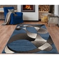 thumbnail image 3 of MDA Home Rhodes Gray/Blue Contemporary Polypropylene Area Rug - 6'9" x 9'6", 3 of 5