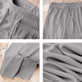 thumbnail image 3 of FRSASU Women's Wide Leg Palazzo Lounge Pants Lightweight High Waisted Loose Comfy Casual Pajama Pants Gray, 3 of 7