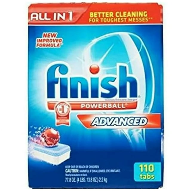 Detergente lavavajillas Finish Powerball en tabletas, 77.8 oz - 110 tabletas