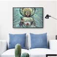 thumbnail image 3 of Cuadros Decorativos DIY mosaico diamante pintura completo redondo taladro 5D Lotus Buda Kit para pared habitación Ehuebsd Nuevos Originales, 3 of 8