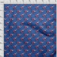thumbnail image 3 of oneOone Polyester Lycra Fabric Leaves|Bird & Floral Block Printed Craft Fabric BTY 56 Inch Wide, 3 of 4