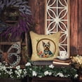 thumbnail image 6 of Silky Terrier and Flowers Fabric Decorative Pillow 14 in x 14 in, 6 of 7