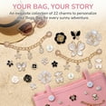 thumbnail image 3 of Zzjniupiyyds Bogg Bag Charms – Cute Pearls & Butterfly Flowers Tote Accessories, Decorative Insert for Simply Southern Beach Tote, 3 of 6