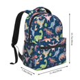 thumbnail image 2 of Fotbe Dinosaur Pattern Casual Backpack for School, Travel, and Outdoor Activities - Durable, Lightweight, and Comfortable, 2 of 5