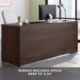 thumbnail image 2 of Sauder Affirm Engineered Wood 72" x 24" Desk and Mobile File Bundle in Noble Elm, 2 of 9