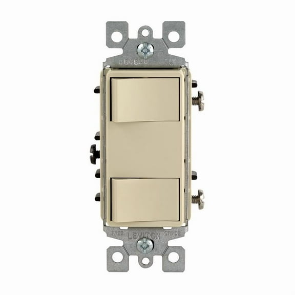 Leviton 01754-0IS 01754-0Is Decora 15 Amps Rocker Switch Ivory