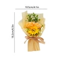 thumbnail image 3 of Set de regalo ramo de flores de carnel con jabón de rosa artificial - Mini arreglo floral simulado, decoración aromática duradera, regalo romántico para mamá o esposa, 3 of 6