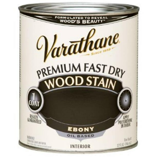 Varathane 269395 1 Quart Ebony Fast Dry Wood Stain