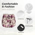 thumbnail image 6 of Haiem Rose Flowers Women's 2 in 1 Running Shorts - Lightweight Athletic Workout Gym Yoga Breathable Sports Shorts Liner with Phone Pockets-, 6 of 9