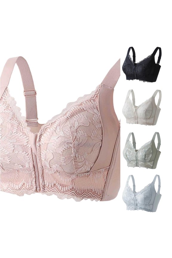 Women's Comfortable Transparent Shoulder Strap Cordless Backless Bra with Convertible Straps, Size 80