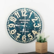 MDR Trading Inc. FP-CLWC-065_Q01 Blues And Whites Antiquite De Paris Wall Clock