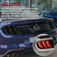 thumbnail image 4 of For Ford Mustang 18-22 Accessories Smoked Black Tail Light Lamp Cover Guard Trim, 4 of 7