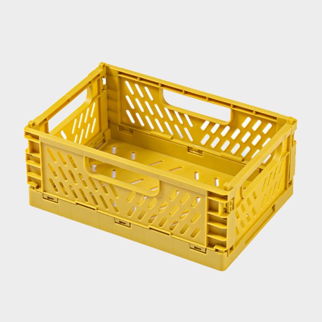 Cesta de almacenamiento de plástico plegable creativa, cesta multifuncional para aperitivos de escritorio, caja de almacenamiento para la cocina, el refrigerador y la sala de estar