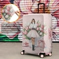 thumbnail image 5 of Travel Luggage Cover Suitcase Protector Fits 18-32 Inch Luggage Wheel Covers Patterned Travel Related Items Flower Luggage Protector Elastic Luggage Anti-scratch Suitcase Cover S, 5 of 6