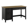 thumbnail image 1 of Pemberly Row Bureau d'Ordinateur 54W avec Tiroirs en Noir Vintage et Pin Récupéré, 1 of 7