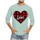 thumbnail image 1 of Blusas y camisas de manga larga con cuello redondo para hombre, blusa informal con cuello redondo y manga corta, blusa estampada de poliéster para hombre., 1 of 3