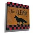 thumbnail image 2 of Epic Graffiti 'Be Clever' by Britt Hallowell, Canvas Wall Art, 37"x37", 2 of 3
