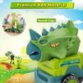 thumbnail image 6 of Dinosaur Trucks Cars Toys for Boys Toddlers Kids and Dinosaur Truck Vehicles Car Toys Gifts for 1 2 3 4 5 Year Old Boys Toddlers Kids Push  Go Play Vehicles Cranes Excavators Car Toys, 6 of 6