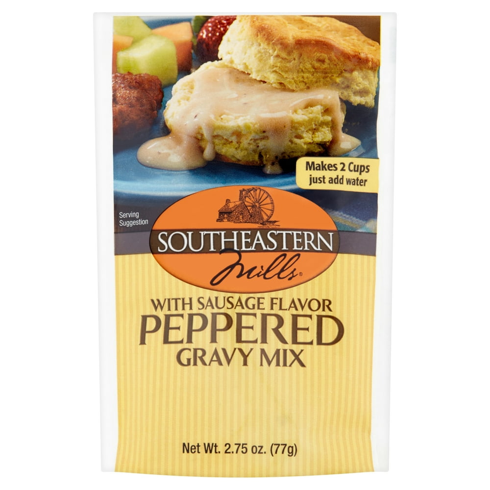 Southeastern Mills Peppered Gravy Mix with Sausage Flavor, 2.75 oz