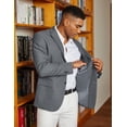 thumbnail image 3 of COOFANDY Mens Casual Business Blazer Slim Fit Two Button Lightweight Sport Coat Single Breasted Suit Jacket, 3 of 6