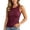 Wine, variant on Women's Ribbed Knit Tank Top Form-Fitting Sleeveless Basic Cami Stretchy Soft Breathable Summer Vest for Daily Wear Layering(,XL)