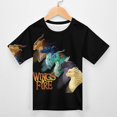 thumbnail image 3 of Wings Of Fire WOF Kid's T-Shirt Short Sleeve T-Shirt Tops Summer Tee Shirt for Boys Girls 110CM, 3 of 8
