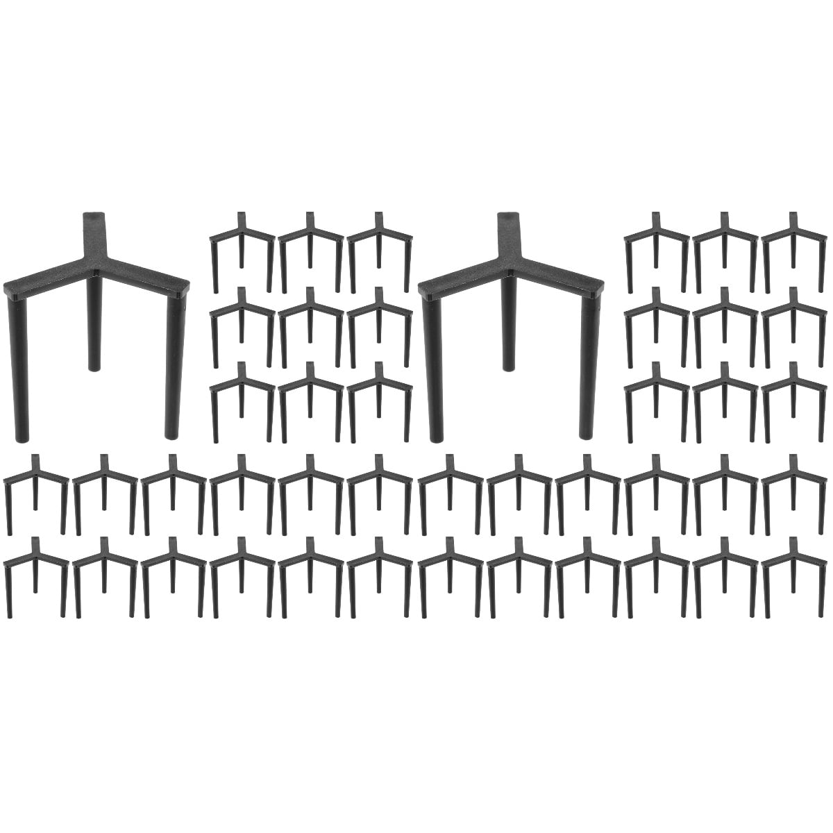 FRCOLOR 400 Pcs Reusable Plastic Stands Pizza Serving Stands Tripod Stack Pizza Protectors for