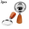 thumbnail image 1 of 2PCS Egg Separator Wooden Handle Egg Yolk Separator Cooking Tool Kitchen Gadget, 1 of 8