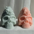 thumbnail image 4 of Rose Skull Head Silicone Mold Candle Soap Making Mould Chocolate Candy Decorating Tool Supply, 4 of 4