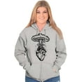 thumbnail image 4 of Heart Nuclear Explosion Symbolic Zip Up Hoodie Men's Women's Brisco Brands L, 4 of 6