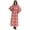 Dark Peach, variant on Women Long Maxi Cover Up Printed Kimono Sleeve Night Dress Maxi Kaftan Gown Sleepwear