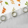 thumbnail image 4 of Manfei Orange Green Leaf Blackout Curtains Set of 2 (52x84 Each), Fall Autumn Plant Window Curtains, Teens Kids Child Curtains and Drapes, Curtains and Drapes Room Decor, 4 of 6