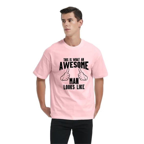 Whichone This Is What An Awesome Man Looks Like Men's Funny Graphic T Shirt Tees XL