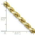 thumbnail image 2 of 10K Yellow Gold 5mm Diamond Cut Rope Chain Female Adult Necklace 24", 2 of 5