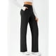 thumbnail image 2 of Pantalones de yoga DLOODA para mujer, pierna ancha y cintura alta con bolsillos, 2 of 6