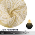thumbnail image 5 of Valances for Kitchen, Floral Medallion Damask Print Linen Blended Valance Curtains for Bathroom Small Curtains for Cafe Kitchen Windows,Yellow, 52x15 Inch, 5 of 7