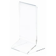 Plymor Clear Acrylic Sign Display / Literature Holder (Side-Load), 3" W x 5" H (2 Pack)