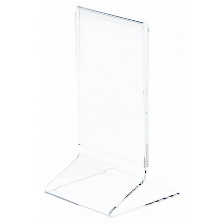 Plymor Clear Acrylic Sign Display / Literature Holder (Side-Load), 3" W x 5" H (2 Pack)