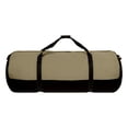 thumbnail image 6 of (2 pack) WHITEDUCK Heavy Duty Canvas Duffel Bag for Men and Women - Foldable Military Army Style Duffel Bag, with Full Length Zipper- Outdoors, Travel, Gym & Storage (X-Large 48" x 20", Olive & Black), 6 of 7