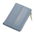 thumbnail image 1 of Cartera de mujer Cartera corta sencilla de dos pliegues Cartera multitarjetas, 1 of 5