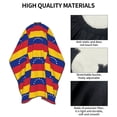 thumbnail image 4 of Flag Of Venezuela Barber Salon Hair Cutting Cape with Adjustable Closure Hairdressing Haircut Capes 55x66 In, 4 of 7