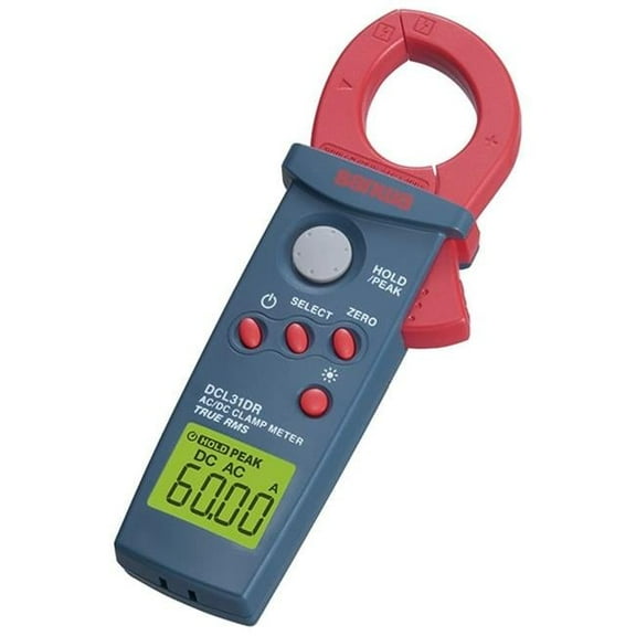 Sanwa DCL31DR Mini AC/DC Clamp Meter with True RMS and Peak Hold Current Tester