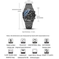 thumbnail image 5 of Chenxi Fashion Business Mens Watches Top Luxury Brand Quartz Watch Men Stainless Steel Waterproof Wristwatch Relogio Masculino - Quartz Wristwatches, 5 of 6