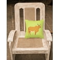 thumbnail image 2 of Carolines Treasures BB7651PW1818 Zebu Indicine Cow Green Fabric Decorative Pillow, 18 x 18 in., 2 of 2