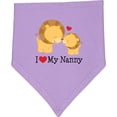 thumbnail image 2 of Inktastic I Love My Nanny Baby Bandana Bib, 2 of 4