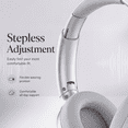 thumbnail image 2 of Y08 Over-Ear Headphones Bluetooth 5.4 Active Noise Cancelling Hi-Res Audio 50H Playtime White, 2 of 6